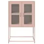 Aparador de acero rosa 68x39x107 cm de , Aparadores - Ref: Foro24-853375, Precio: 110,56 €, Descuento: %