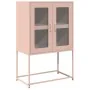 Aparador de acero rosa 68x39x107 cm de , Aparadores - Ref: Foro24-853375, Precio: 110,56 €, Descuento: %