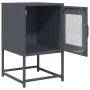 Mesita de noche acero laminado en frío antracita 36x39x60,5 cm de , Mesitas de noche - Ref: Foro24-853328, Precio: 51,57 €, D...