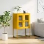 Aparador de acero amarillo mostaza 68x39x107 cm by , Sideboards - Ref: Foro24-853377, Price: 96,27 €, Discount: %