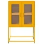 Aparador de acero amarillo mostaza 68x39x107 cm by , Sideboards - Ref: Foro24-853377, Price: 96,27 €, Discount: %