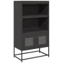 Aparador de acero negro 68x39x123 cm de , Aparadores - Ref: Foro24-853368, Precio: 120,83 €, Descuento: %