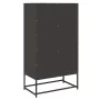 Aparador de acero negro 68x39x123 cm de , Aparadores - Ref: Foro24-853368, Precio: 120,83 €, Descuento: %