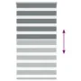 Estor cebra gris oscuro 90x150cm tejido ancho 85,9 cm poliéster by , Blinds and blinds - Ref: Foro24-4014129, Price: 27,25 €,...
