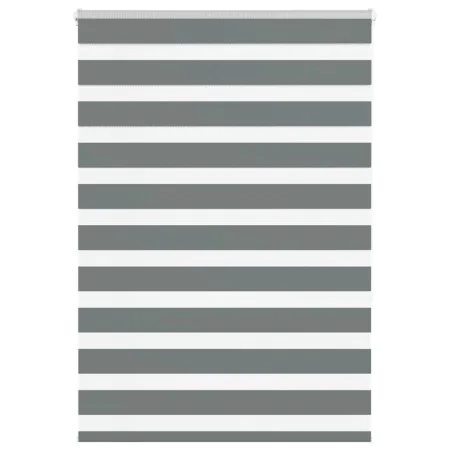 Estor cebra gris oscuro tejido ancho 110,9 cm poliéster by , Blinds and blinds - Ref: Foro24-4014134, Price: 32,44 €, Discoun...
