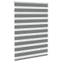 Estor cebra gris oscuro tejido ancho 110,9 cm poliéster by , Blinds and blinds - Ref: Foro24-4014134, Price: 32,44 €, Discoun...