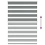 Estor cebra gris oscuro tejido ancho 110,9 cm poliéster by , Blinds and blinds - Ref: Foro24-4014134, Price: 32,44 €, Discoun...