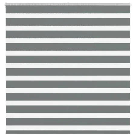 Estor cebra gris oscuro tejido ancho 145,9 cm poliéster by , Blinds and blinds - Ref: Foro24-4014141, Price: 38,56 €, Discoun...