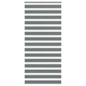 Estor cebra gris oscuro 100x230cm tejido ancho 95,9cm poliéster by , Blinds and blinds - Ref: Foro24-4014183, Price: 31,19 €,...