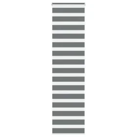 Estor cebra gris oscuro 55x230cm tejido ancho 50,9 cm poliéster by , Blinds and blinds - Ref: Foro24-4014174, Price: 24,50 €,...
