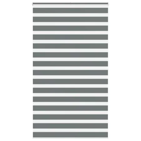 Estor cebra gris oscuro tejido ancho 120,9 cm poliéster by , Blinds and blinds - Ref: Foro24-4014162, Price: 35,36 €, Discoun...