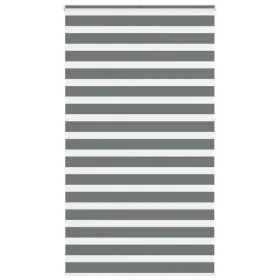 Estor cebra gris oscuro tejido ancho 120,9 cm poliéster by , Blinds and blinds - Ref: Foro24-4014188, Price: 27,29 €, Discoun...