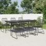 Garten-Essgruppe 7-teilig aus schwarzem PVC-Rattan von vidaXL, Gartensets - Ref: Foro24-3060271, Preis: 525,21 €, Rabatt: %
