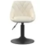 Sillas de comedor giratorias 2 uds terciopelo crema de , Sillas de comedor - Ref: Foro24-335326, Precio: 120,60 €, Descuento: %