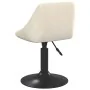 Sillas de comedor giratorias 2 uds terciopelo crema de , Sillas de comedor - Ref: Foro24-335326, Precio: 120,60 €, Descuento: %