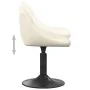 Sillas de comedor giratorias 2 uds terciopelo crema de , Sillas de comedor - Ref: Foro24-335326, Precio: 120,60 €, Descuento: %