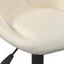 Sillas de comedor giratorias 2 uds terciopelo crema de , Sillas de comedor - Ref: Foro24-335326, Precio: 120,60 €, Descuento: %