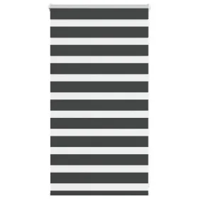 Estor cebra negro 80x100 cm tejido ancho 75,9 cm poliéster by , Blinds and blinds - Ref: Foro24-4014205, Price: 22,28 €, Disc...