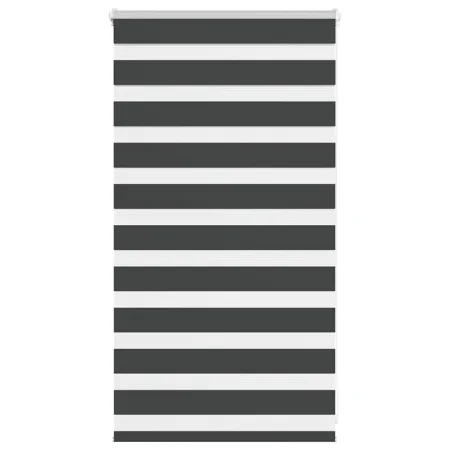 Estor cebra negro 90x100 cm tejido ancho 85,9 cm poliéster by , Blinds and blinds - Ref: Foro24-4014207, Price: 23,47 €, Disc...