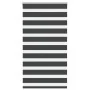 Estor cebra negro 90x100 cm tejido ancho 85,9 cm poliéster by , Blinds and blinds - Ref: Foro24-4014207, Price: 23,47 €, Disc...