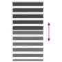 Estor cebra negro 90x100 cm tejido ancho 85,9 cm poliéster by , Blinds and blinds - Ref: Foro24-4014207, Price: 23,47 €, Disc...