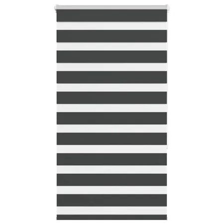 Estor cebra negro 85x150 cm tejido ancho 80,9 cm poliéster by , Blinds and blinds - Ref: Foro24-4014232, Price: 20,85 €, Disc...