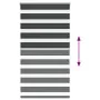 Estor cebra negro 85x150 cm tejido ancho 80,9 cm poliéster by , Blinds and blinds - Ref: Foro24-4014232, Price: 20,85 €, Disc...