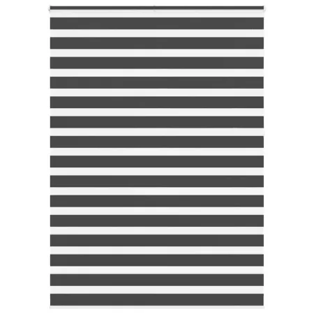 Estor cebra negro 155x230 cm tejido ancho 150,9 cm poliéster by , Blinds and blinds - Ref: Foro24-4014298, Price: 37,63 €, Di...