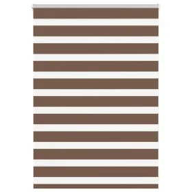 Estor cebra marrón 115x100 cm tejido ancho 110,9 cm poliéster by , Blinds and blinds - Ref: Foro24-4014316, Price: 25,95 €, D...