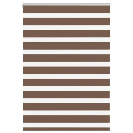 Estor cebra marrón 115x100 cm tejido ancho 110,9 cm poliéster by , Blinds and blinds - Ref: Foro24-4014316, Price: 25,95 €, D...