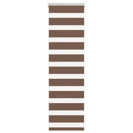 Estor cebra marrón 45x150 cm tejido ancho 40,9 cm poliéster de , Persianas y estores - Ref: Foro24-4014328, Precio: 21,50 €, ...