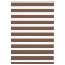 Estor cebra marrón 105x100 cm tejido ancho 100,9 cm poliéster by , Blinds and blinds - Ref: Foro24-4014314, Price: 24,50 €, D...