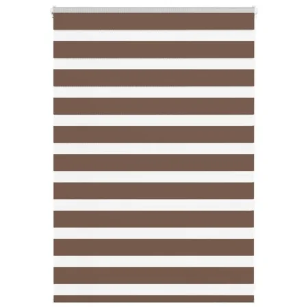 Estor cebra marrón 105x100 cm tejido ancho 100,9 cm poliéster de , Persianas y estores - Ref: Foro24-4014314, Precio: 24,50 €...