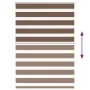 Estor cebra marrón 105x100 cm tejido ancho 100,9 cm poliéster de , Persianas y estores - Ref: Foro24-4014314, Precio: 24,50 €...