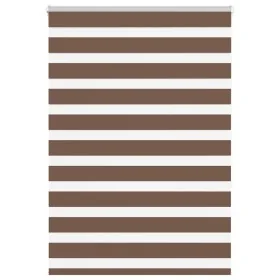 Estor cebra marrón 105x150 cm tejido ancho 100,9 cm poliéster by , Blinds and blinds - Ref: Foro24-4014340, Price: 26,81 €, D...