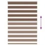 Estor cebra marrón 105x150 cm tejido ancho 100,9 cm poliéster de , Persianas y estores - Ref: Foro24-4014340, Precio: 26,81 €...
