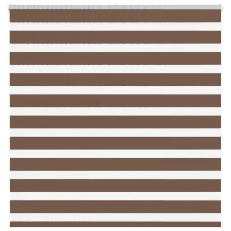 Estor cebra marrón 150x100 cm tejido ancho 145,9 cm poliéster by , Blinds and blinds - Ref: Foro24-4014323, Price: 24,84 €, D...