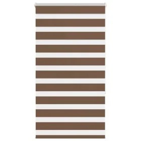 Estor cebra marrón 80x150 cm tejido ancho 75,9 cm poliéster by , Blinds and blinds - Ref: Foro24-4014335, Price: 25,74 €, Dis...