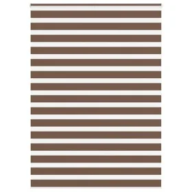 Estor cebra marrón 160x200 cm tejido ancho 155,9 cm poliéster by , Blinds and blinds - Ref: Foro24-4014377, Price: 37,41 €, D...