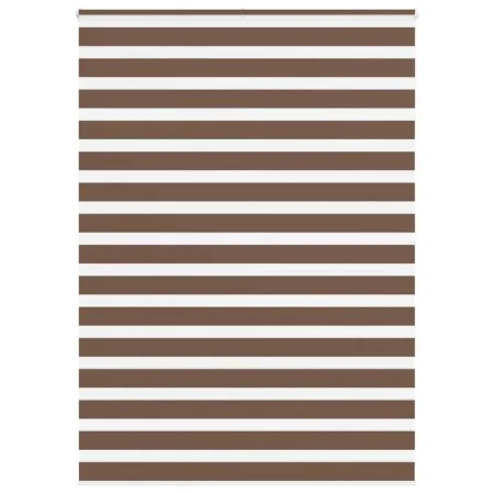 Estor cebra marrón 160x200 cm tejido ancho 155,9 cm poliéster de , Persianas y estores - Ref: Foro24-4014377, Precio: 37,41 €...