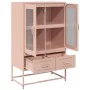 Aparador de acero rosa 68x39x111,5 cm von , Sideboards - Ref: Foro24-853363, Preis: 145,95 €, Rabatt: %