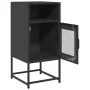 Mesita de noche acero laminado en frío negro 36x39x78 cm de , Aparadores - Ref: Foro24-853410, Precio: 58,07 €, Descuento: %