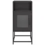 Mesita de noche acero laminado en frío negro 36x39x78 cm de , Aparadores - Ref: Foro24-853410, Precio: 58,07 €, Descuento: %