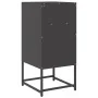 Mesita de noche acero laminado en frío negro 36x39x78 cm de , Aparadores - Ref: Foro24-853410, Precio: 58,07 €, Descuento: %