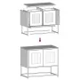 Mueble para TV acero laminado en frío blanco 68x39x60,5 cm von , TV-Möbel - Ref: Foro24-853337, Preis: 72,44 €, Rabatt: %