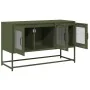 Mueble TV acero laminado en frío verde oliva 100,5x39x60,5 cm von , TV-Möbel - Ref: Foro24-853342, Preis: 96,62 €, Rabatt: %