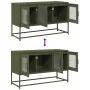 Mueble TV acero laminado en frío verde oliva 100,5x39x60,5 cm von , TV-Möbel - Ref: Foro24-853342, Preis: 96,62 €, Rabatt: %