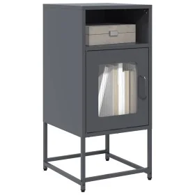 Mesilla de noche antracita 36x39x78 cm acero laminado en frío von , Sideboards - Ref: Foro24-853412, Preis: 60,90 €, Rabatt: %