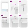 Estor enrollable para ducha con casete 120x240cm tela ancho by , Blinds and blinds - Ref: Foro24-4015014, Price: 16,54 €, Dis...