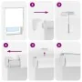 Estor enrollable para ducha con casete 140x240 cm tela ancho by , Blinds and blinds - Ref: Foro24-4015016, Price: 22,07 €, Di...